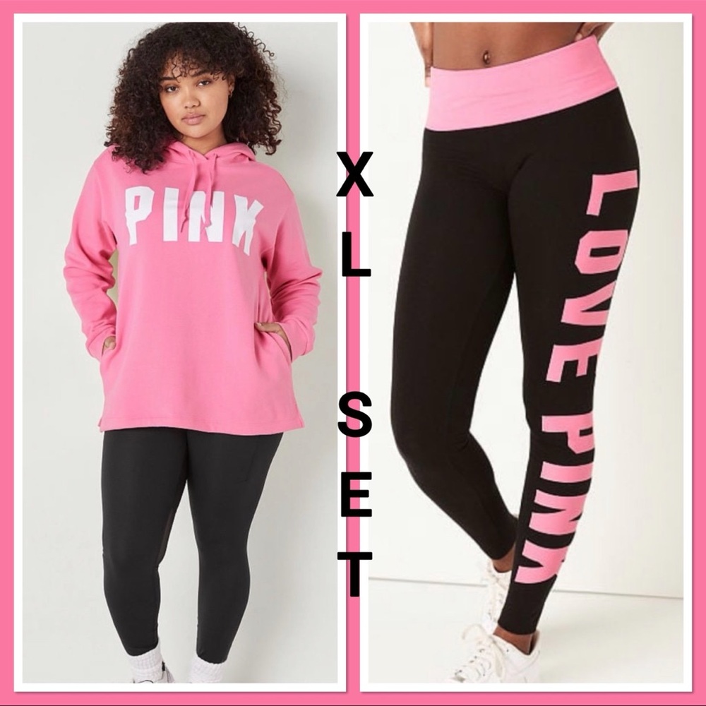 NWT VS PINK XL DREAMY PINK SET